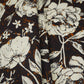 Black & White Floral Print Cotton Fabric OG-30316