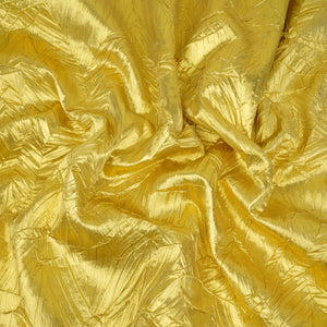 Dark Gold Zari Crush Fabric VCL-32268 - TradeUNO