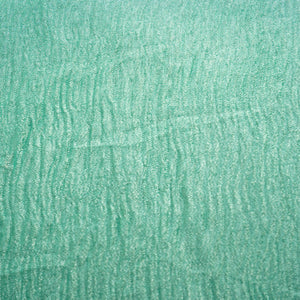 Green Shimmer Crushed Tissue Fabric