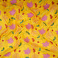 Mustard Yellow floral jaal embroidery Malai Chanderi Fabric SNTF-32227