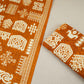 Brown & White Batik Print Cotton Fabric OG-30325