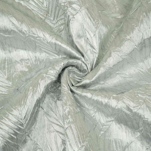 Silver Solid Zari Crush Fabric VCL-32266 - TradeUNO