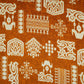 Brown & White Batik Print Cotton Fabric OG-30325