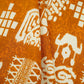 Brown & White Batik Print Cotton Fabric OG-30325