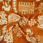 Brown & White Batik Print Cotton Fabric OG-30325