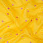 Mustard Yellow Buti embroidery Malai Chanderi Fabric SNTF-32228