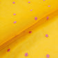 Mustard Yellow Buti embroidery Malai Chanderi Fabric SNTF-32228
