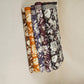 Rust Orange & White Floral Print Cotton Fabric OG-30313