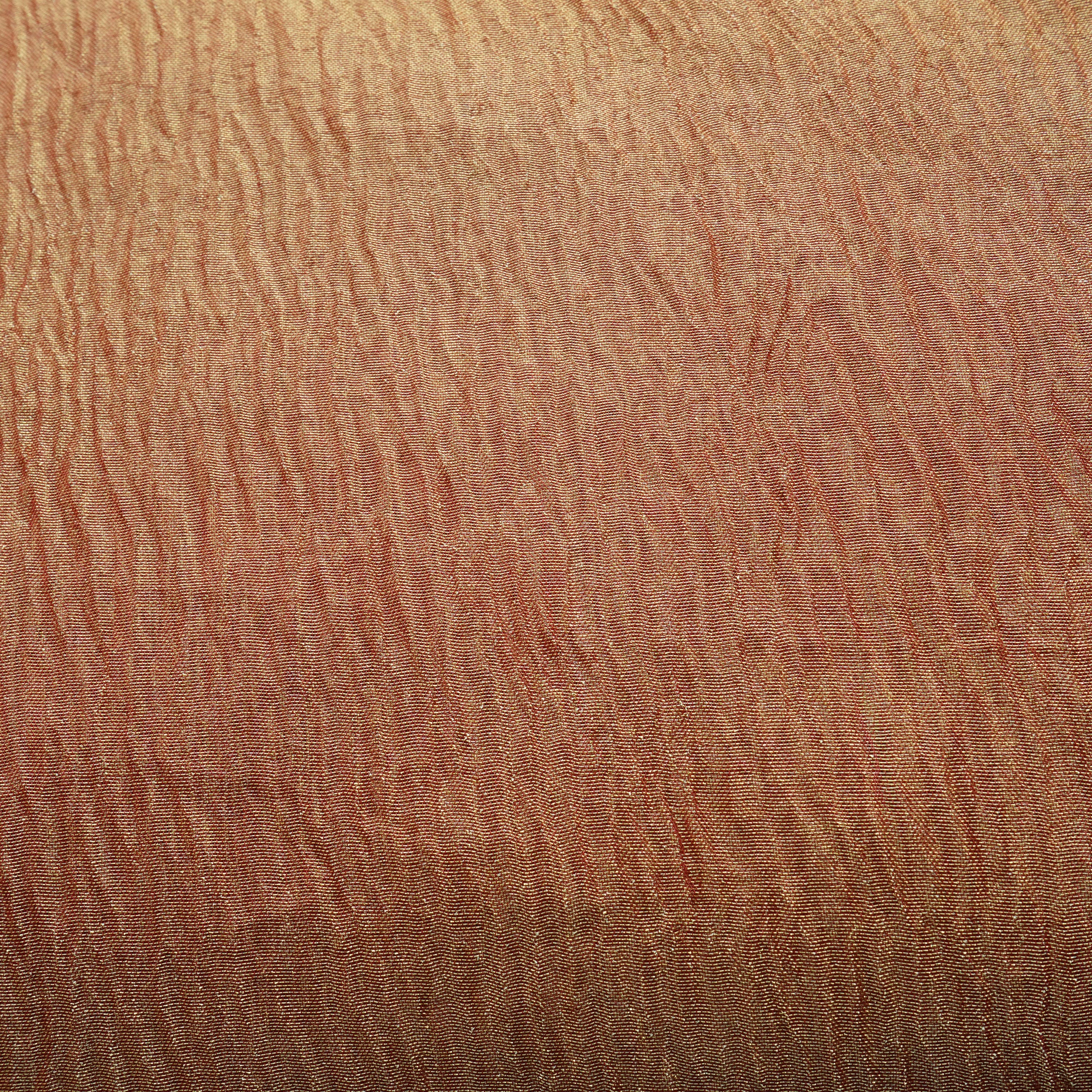Red Solid Shimmer Crushed Tissue Fabric
