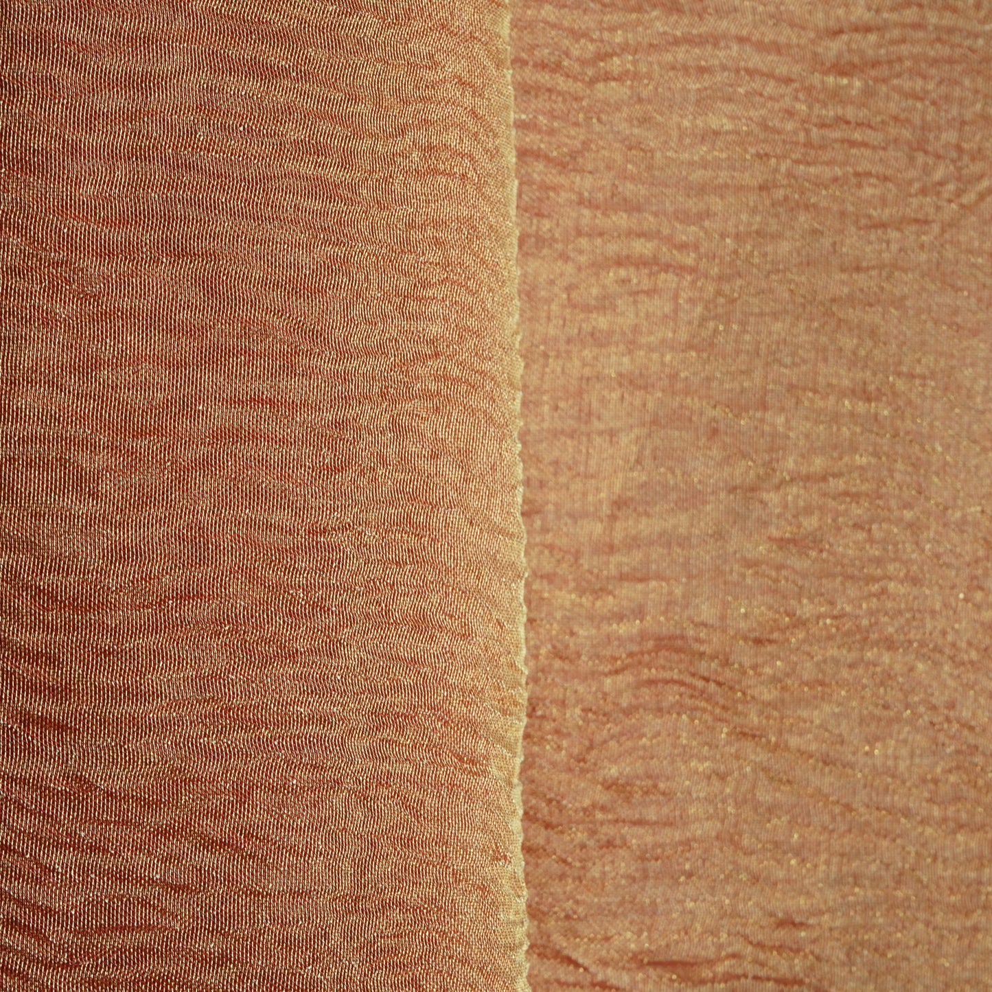 Red Solid Shimmer Crushed Tissue Fabric