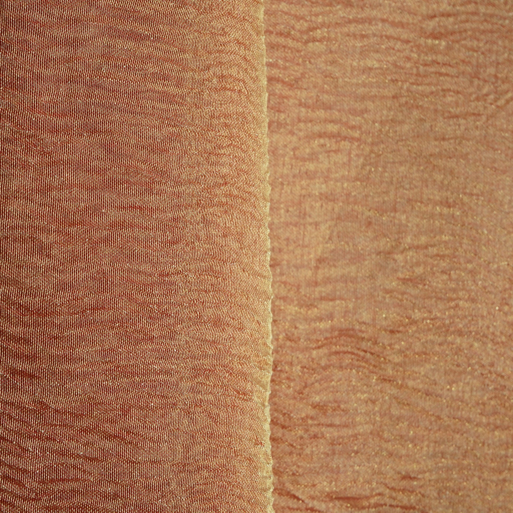Red Solid Shimmer Crushed Tissue Fabric