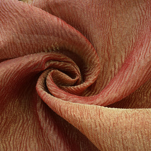 Red Solid Shimmer Crushed Tissue Fabric