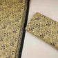 Cream & Black Floral Print Cotton Fabric OG-30311