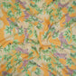 Yellow floral print Cotton Linen Fabric DE-32144