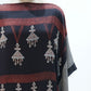 Black Ajrakh print Modal Silk Kaftan EEG-31641