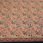 Cream & Red Floral Print Cotton Fabric OG-30308