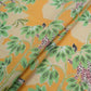 Yellow floral print Cotton Linen Fabric DE-32144