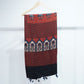Red Ajrakh print Modal Silk Kaftan EEG-31621