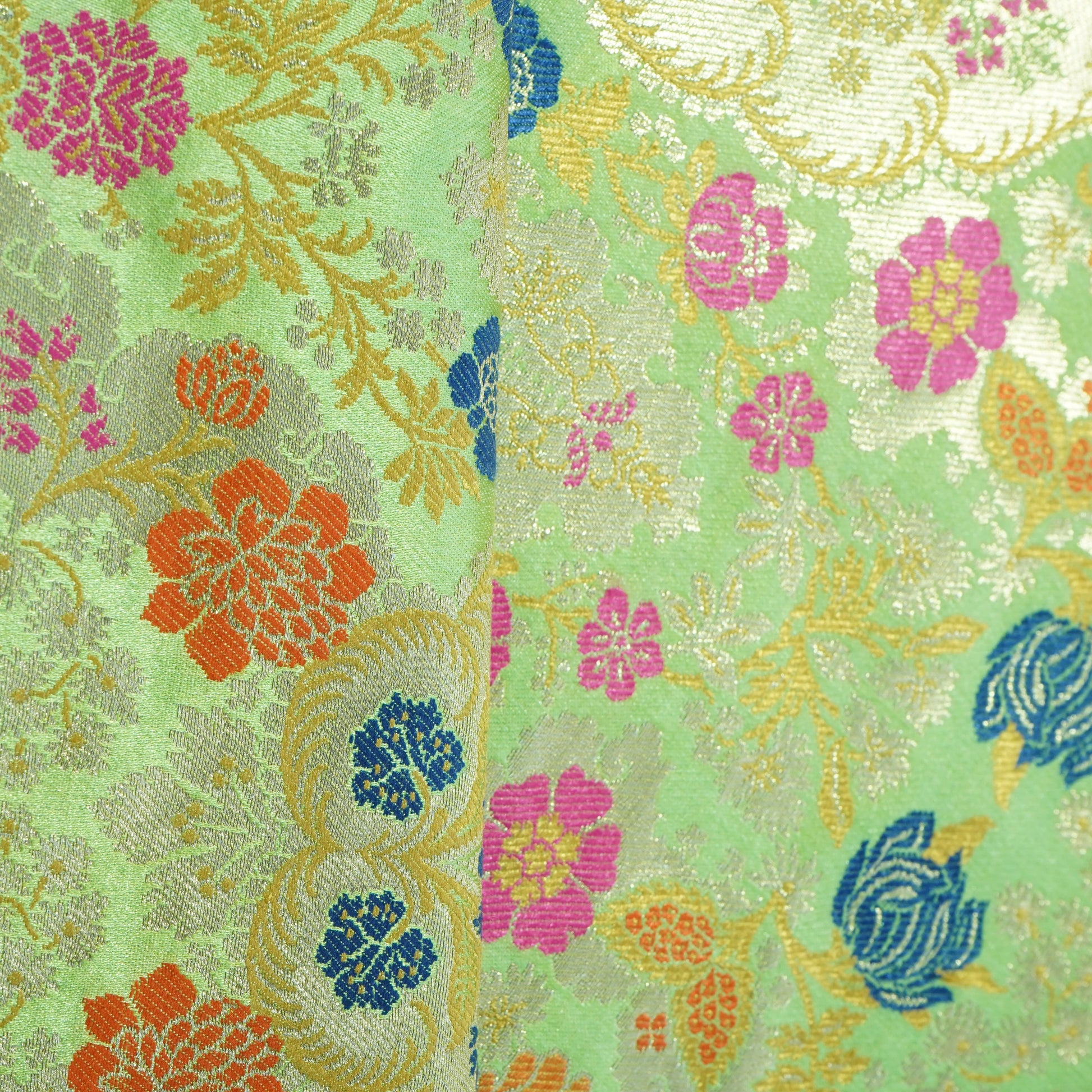 Green Khinkhwab Brocade Fabric 21922