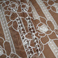 Light Brown Schiffli Embroidery Chanderi Fabric CF-30431