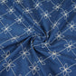 Blue Floral Embroidery Denim Fabric TF-30050