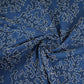 Blue Abstract Embroidery Denim Fabric TF-30046