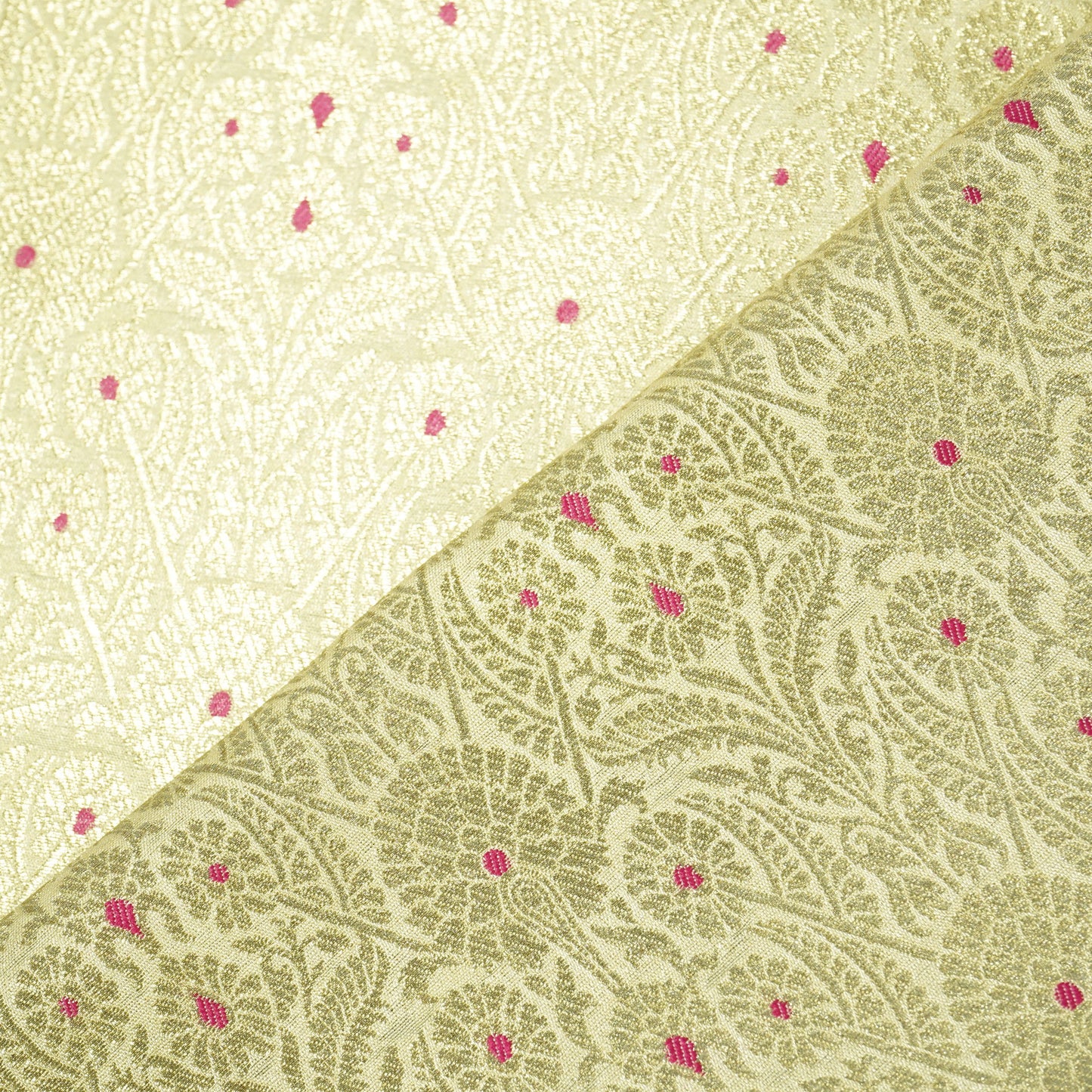 Golden Mina Pauri Banarasi Brocade Fabric