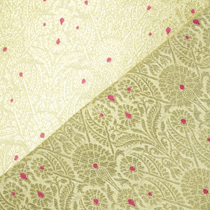 Golden Mina Pauri Banarasi Brocade Fabric