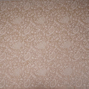 Beige thread embroidery Pure Munga Silk Fabric GPF-32247 - TradeUNO