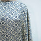 Cream Ajrakh print Modal Silk Kaftan EEG-31637