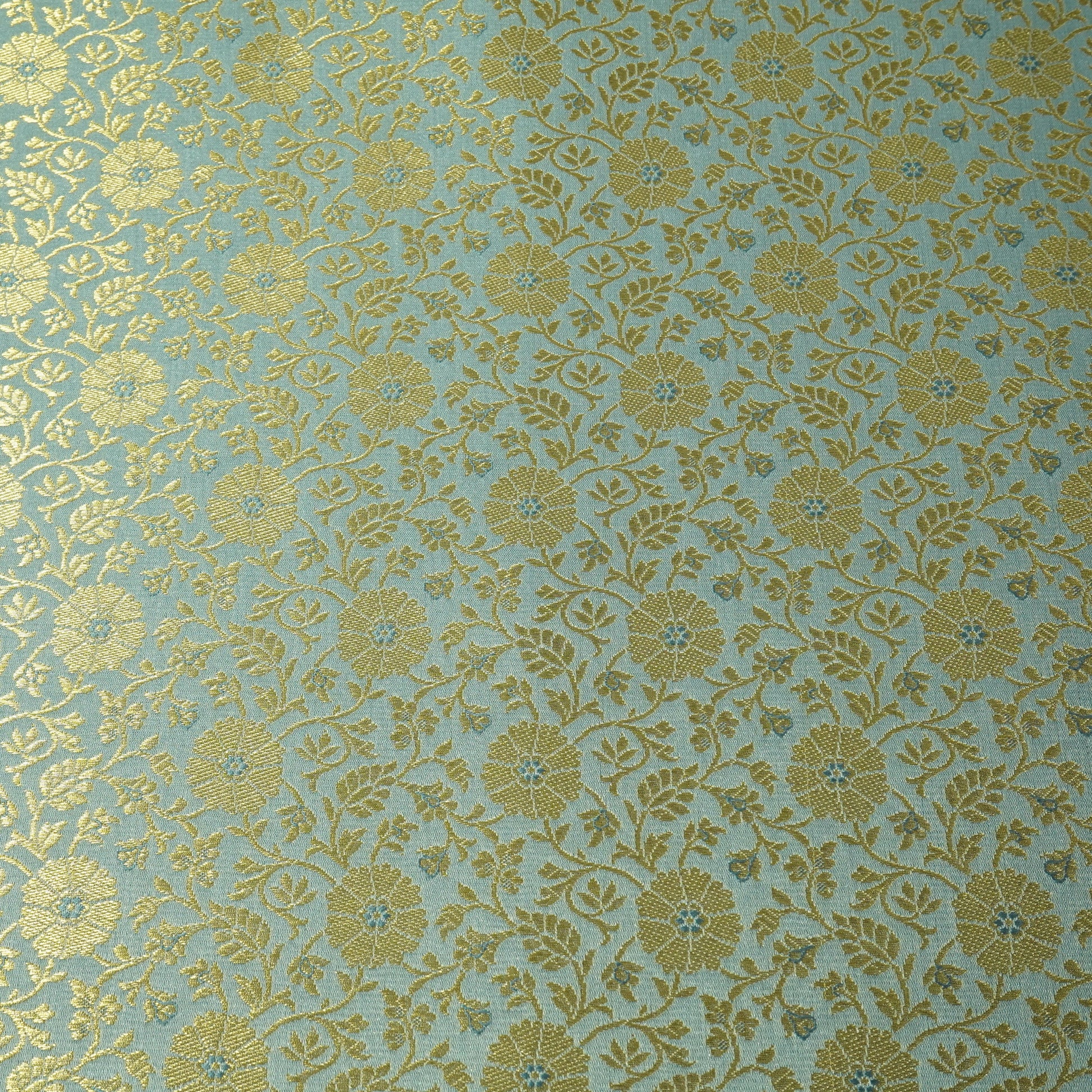Grey Banarasi Brocade Fabric
