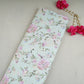Pale Light Green Floral Print Cotton Mulmul Fabric PG-30375