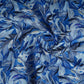 Blue Floral Print Cotton Mulmul Fabric PG-30377