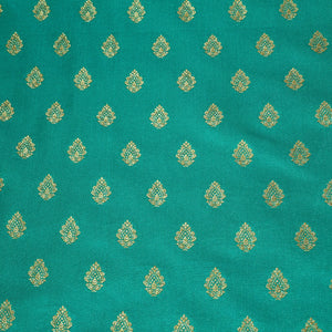 Green Banarasi Brocade Fabric