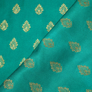 Green Banarasi Brocade Fabric