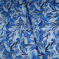 Blue Floral Print Cotton Mulmul Fabric PG-30377