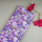 Purple Floral Print Cotton Mulmul Fabric PG-30378