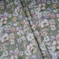 Olive Green Floral Print Cotton Mulmul Fabric PG-30376