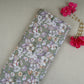 Olive Green Floral Print Cotton Mulmul Fabric PG-30376