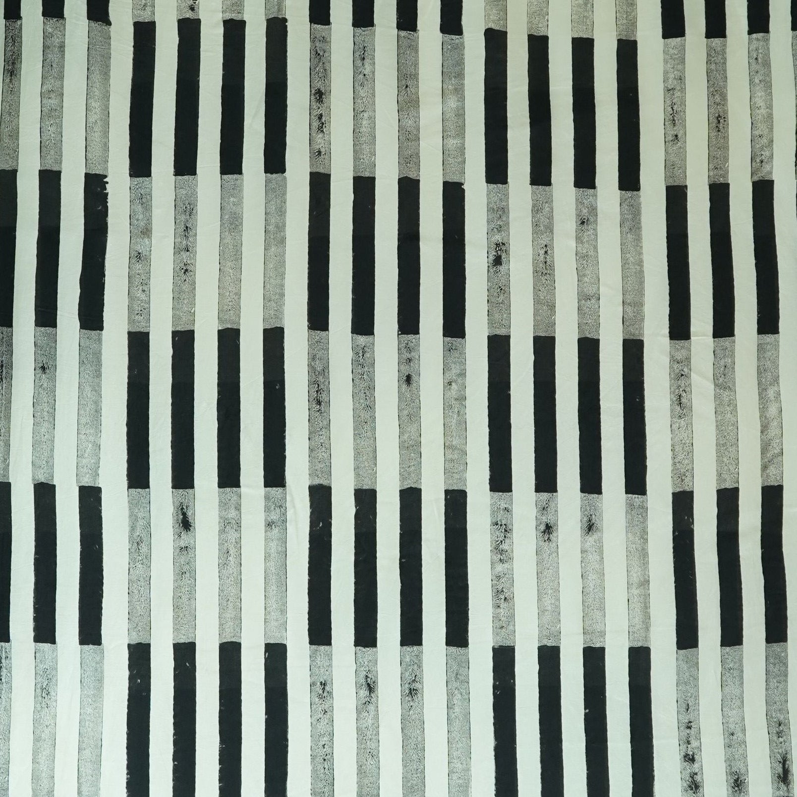 Cream with Black Stripes print Modal Silk Kaftan EEG-31640
