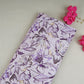 Light Pink with Black Floral Print Cotton Mulmul Fabric PG-30386