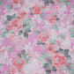 Pink Dobby check floral print Cotton Linen Fabric DE-32135
