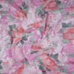 Pink Dobby check floral print Cotton Linen Fabric DE-32135