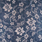Black Floral Print Cotton Satin Fabric PG-30404