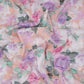 Orange Dobby check floral print Cotton Linen Fabric DE-32134
