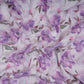 Purple & Green Dobby check floral print Cotton Linen Fabric DE-32139