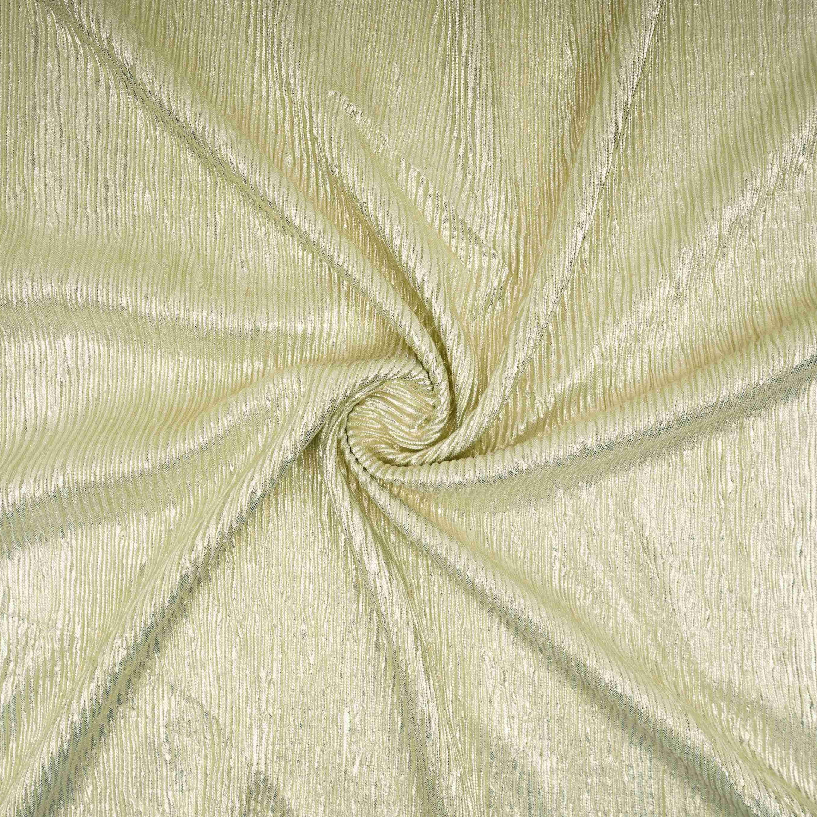 Sky Blue Foil Fabric with Golden Shimmer Crush LI-32273 - TradeUNO