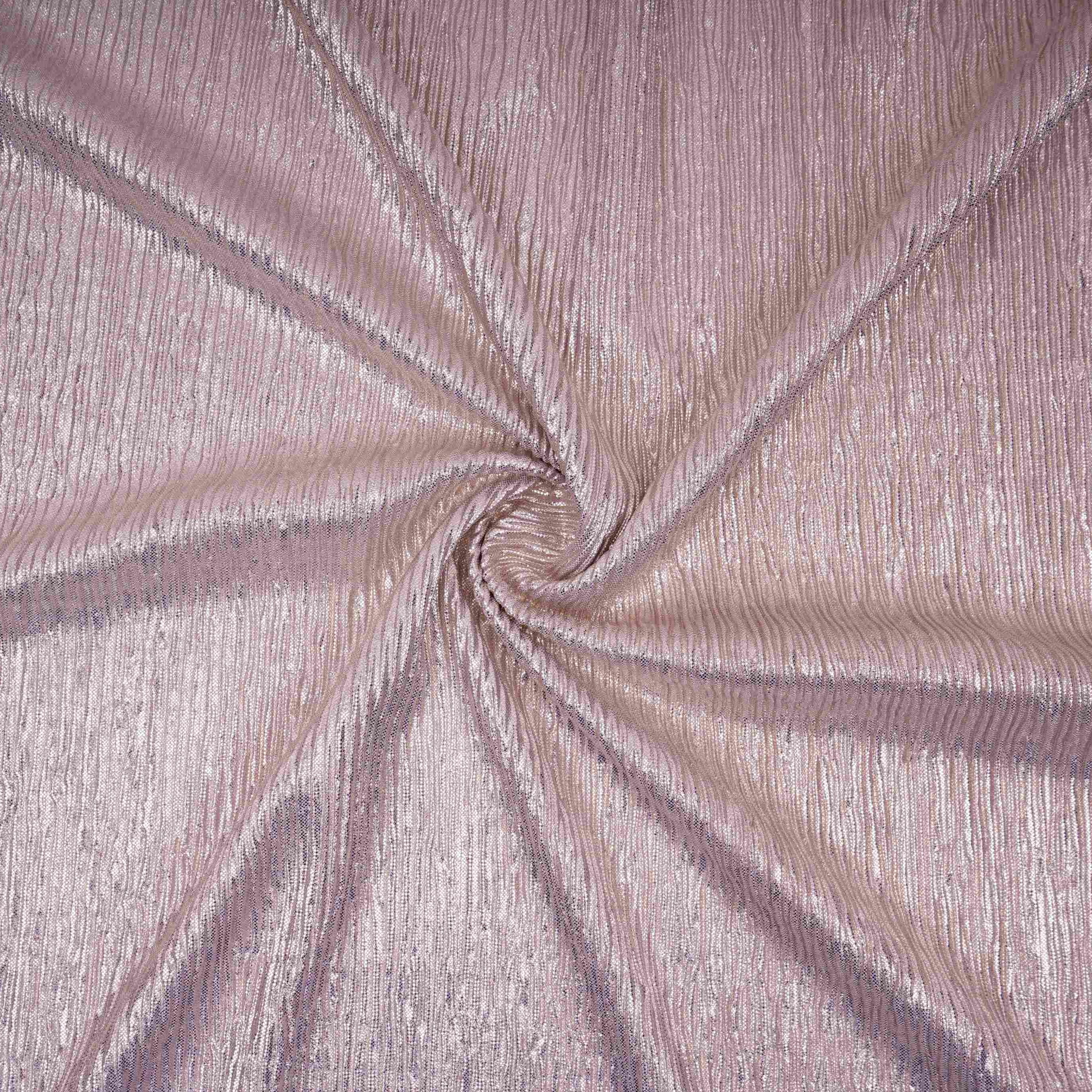 Lavender Foil Fabric with Golden Shimmer Crush LI-32274 - TradeUNO