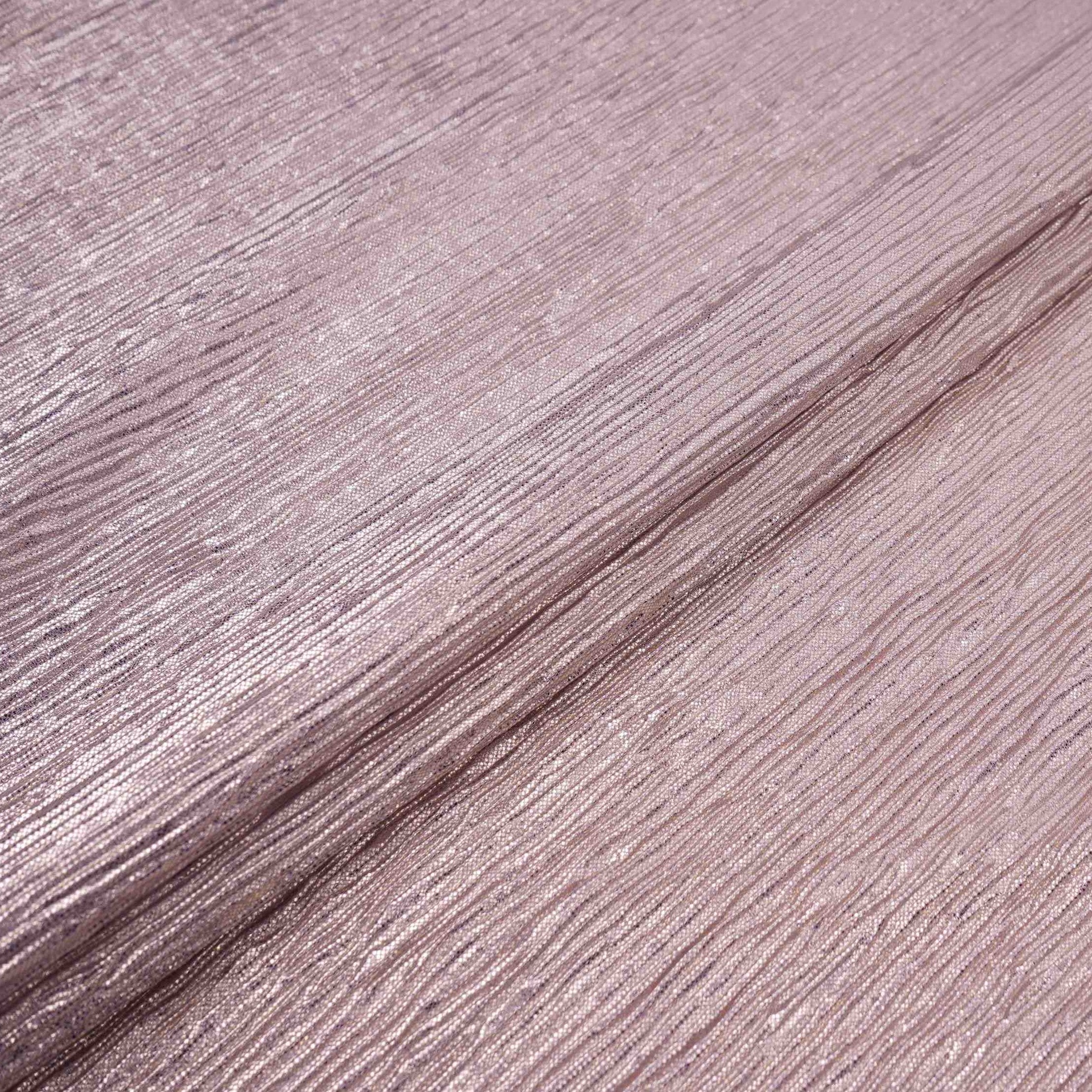 Lavender Foil Fabric with Golden Shimmer Crush LI-32274 - TradeUNO