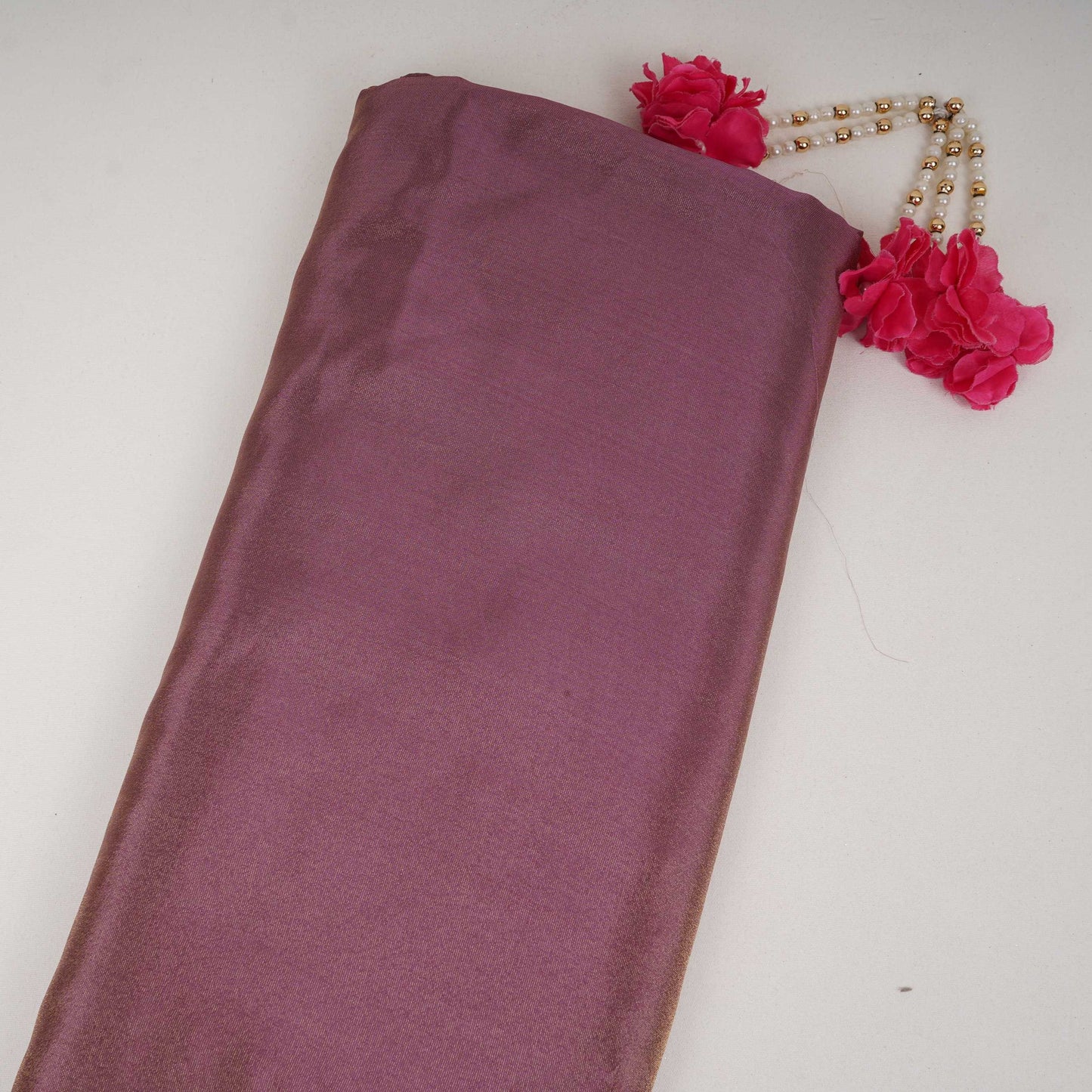 Purple Solid Shimmer Tissue Fabric NFS-13
